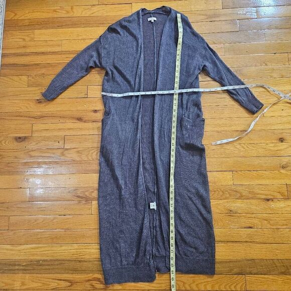 DemyLee Linen Knit Cardigan Gray Size XS Long Cardigan - Picture 10 of 10